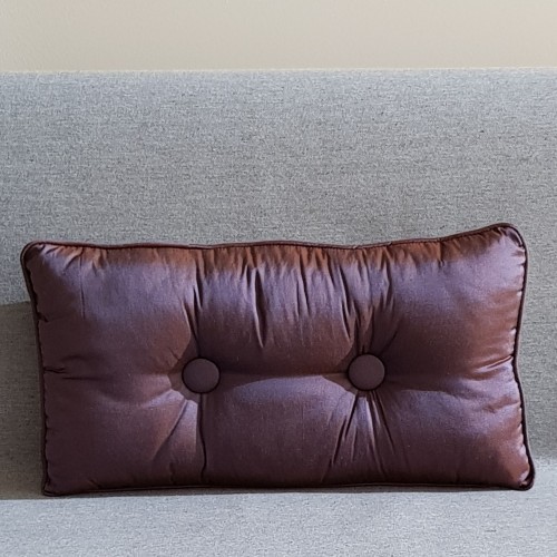 2 Buttoned - rectangular - aubergine