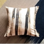 Bamboo - beige - cushion - square 