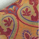 Beaded Velvet Print - cushion cover 
