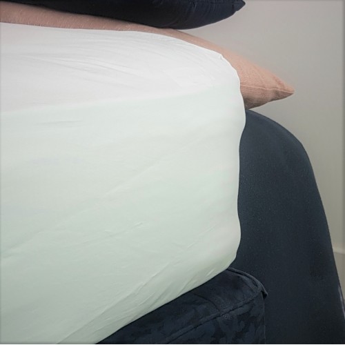 Fitted Sheets - 420tc cotton satin - white
