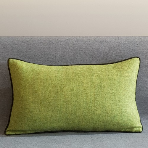 Herringbone Wool cushion - rectangular - greens