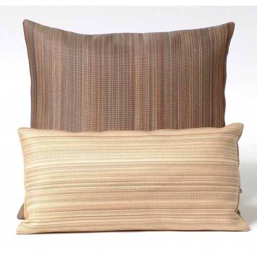 Horsehair cushion - rectangular - mocha