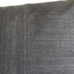 Matka Silk 3 Panel - large rectangular - cushion - black