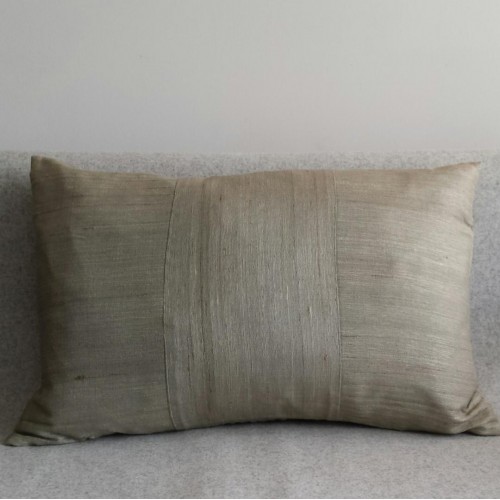 Matka Silk 3 Panel - large rectangular - cushion - mint