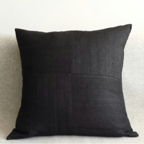 Matka Silk 4 Panel - square - cushion - black