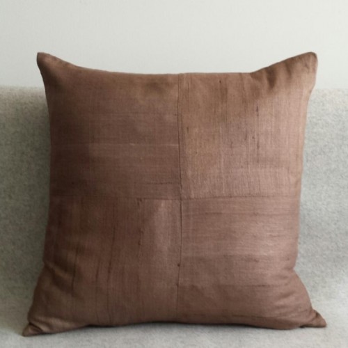 Matka Silk 4 Panel - square - cushion - coffee