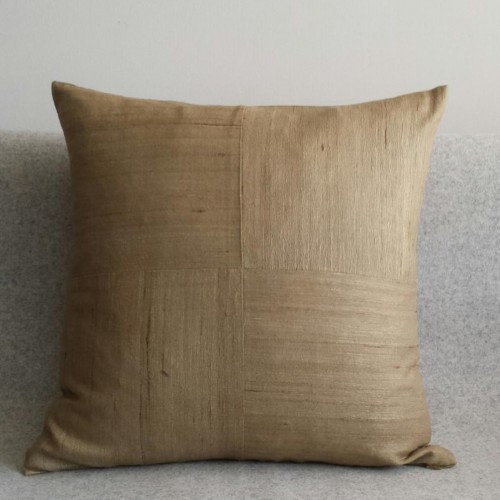 Matka Silk 4 Panel - square - cushion - khaki