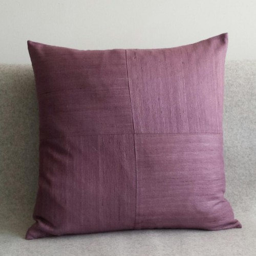 Matka Silk 4 Panel - square - cushion - lavender