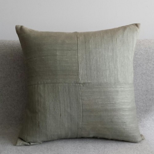 Matka Silk 4 Panel - square - cushion - mint