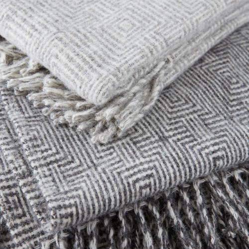 Optic Throw - pure new wool