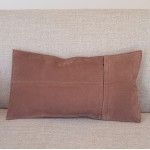 Suede - Paisley - rectangular - cushion 