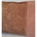Suede - Paisley - rectangular - cushion 
