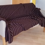 Pinstripe Throw - Chocolate