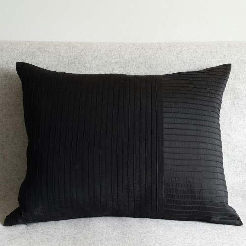 Pintuck Stripes Bed Runner Set - Black - SAVE £100.00!
