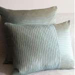 Pintuck Stripes - cushion - rectangular - mint