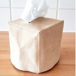 Suede - Tissue Box Cover - Square - Beige