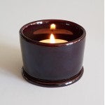 Tea Light Holders - set of 3 - chocolate