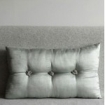 Tufted Cushion - rectangular - pale blue x2 SAVE £6 !